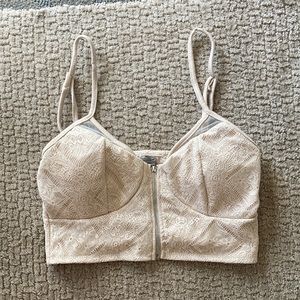 Charlotte Russe Lace Bustier Crop Top